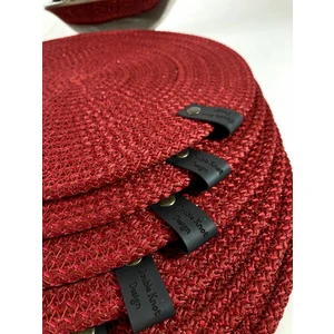 Double Knot Design 4 Adet  Amerikan Servis Supla Tress Jüt Hediyelik Sunum Davet Masa Düzeni