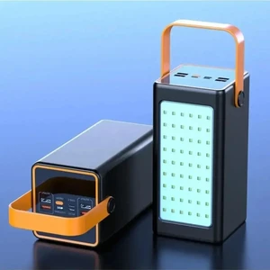 70.000 Mah LED Aydınlatmalı Taşıma Askı Hızlı Şarj 22,5W Powerbank 4xusb Micro, Lıghtnıng, Typc