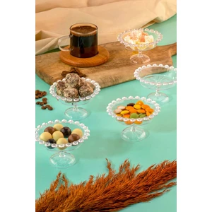 Sepetçi Baba 6 Adet Boncuklu Lokumluk Ikramlık Sunumluk Şekerlik Çerezlik - HT032