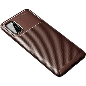 Samsung Galaxy A02S Kılıf Karbon Desenli Şık Tamia Premium Silikon Kapak