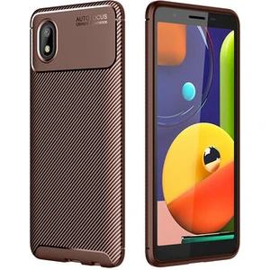 Techno Guru Samsung Galaxy A01 Core Gofret Desenli Ultra Koruma Sağlayan Negro Silikon Kılıf