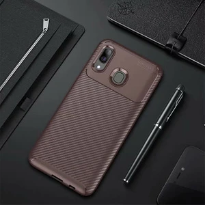 Techno Guru Samsung Galaxy A20 Gofret Desenli Ultra Koruma Sağlayan Negro Silikon Kılıf