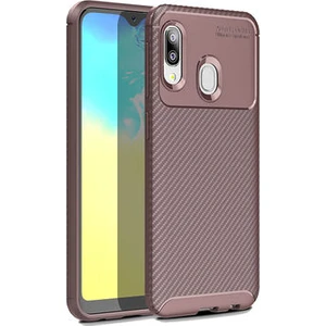 Techno Guru Samsung Galaxy A20E Gofret Desenli Ultra Koruma Sağlayan Negro Silikon Kılıf