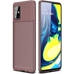 Techno Guru Samsung Galaxy A71 Gofret Desenli Ultra Koruma Sağlayan Negro Silikon Kılıf