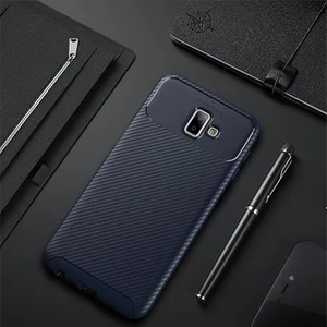 Techno Guru Samsung Galaxy J6 Plus Gofret Desenli Ultra Koruma Sağlayan Negro Silikon Kılıf