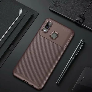 Techno Guru Samsung Galaxy A30 Gofret Desenli Ultra Koruma Sağlayan Negro Silikon Kılıf