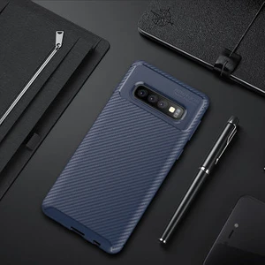 Techno Guru Samsung Galaxy S10 Gofret Desenli Ultra Koruma Sağlayan Negro Silikon Kılıf