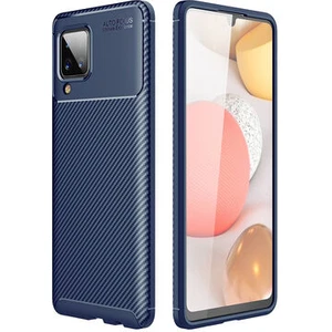 Techno Guru Samsung Galaxy M12 Gofret Desenli Ultra Koruma Sağlayan Negro Silikon Kılıf