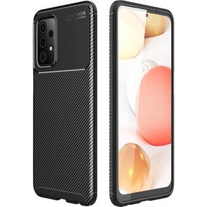 Techno Guru Samsung Galaxy A72 Gofret Desenli Ultra Koruma Sağlayan Negro Silikon Kılıf