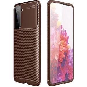 Techno Guru Samsung Galaxy S21 Plus Gofret Desenli Ultra Koruma Sağlayan Negro Silikon Kılıf