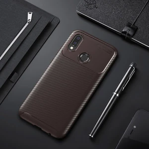 Huawei P20 Lite Kılıf Karbon Desenli Şık Tamia Premium Silikon Kapak