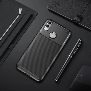 Techno Guru Honor 8c Gofret Desenli Ultra Koruma Sağlayan Negro Silikon Kılıf