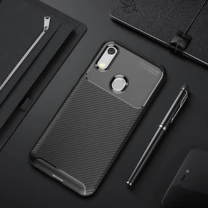 Techno Guru Huawei Y6S 2019 Gofret Desenli Ultra Koruma Sağlayan Negro Silikon Kılıf