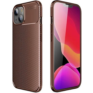 Techno Guru iPhone 13 Mini Gofret Desenli Ultra Koruma Sağlayan Negro Silikon Kılıf