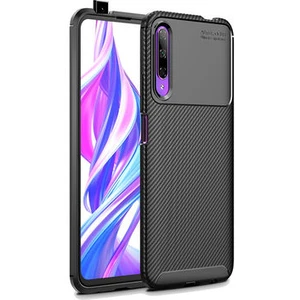 Techno Guru Huawei P Smart Pro 2019 Gofret Desenli Ultra Koruma Sağlayan Negro Silikon Kılıf