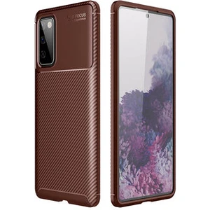 Techno Guru Samsung Galaxy S20 Fe Gofret Desenli Ultra Koruma Sağlayan Negro Silikon Kılıf