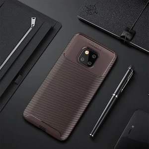 Techno Guru Huawei Mate 20 Pro Gofret Desenli Ultra Koruma Sağlayan Negro Silikon Kılıf
