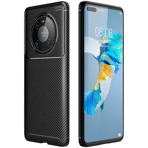 Techno Guru Huawei Mate 40 Pro Gofret Desenli Ultra Koruma Sağlayan Negro Silikon Kılıf