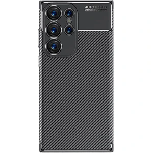 Techno Guru Samsung Galaxy S24 Ultra Gofret Desenli Ultra Koruma Sağlayan Negro Silikon Kılıf