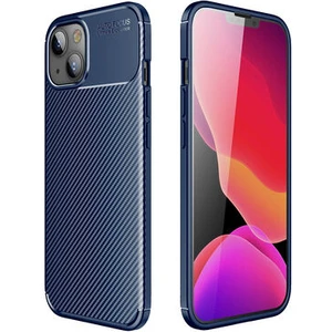 Techno Guru iPhone 13 Mini Gofret Desenli Ultra Koruma Sağlayan Negro Silikon Kılıf