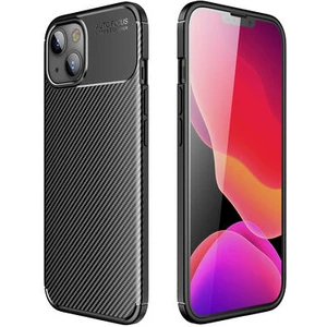 Techno Guru iPhone 13 Gofret Desenli Ultra Koruma Sağlayan Negro Silikon Kılıf