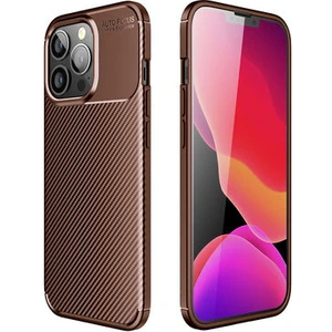 iPhone 13 Pro Kılıf Karekarbon Desenli Şık ve Dayanıklı Torvex Premium Silikon Kapak