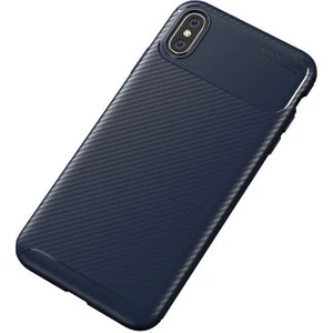 Techno Guru iPhone Xs Max Gofret Desenli Ultra Koruma Sağlayan Negro Silikon Kılıf