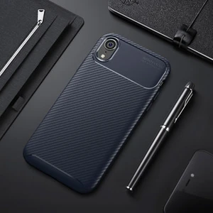 Techno Guru iPhone Xr Gofret Desenli Ultra Koruma Sağlayan Negro Silikon Kılıf