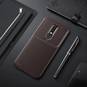 Techno Guru Nokia 5.1 Plus Gofret Desenli Ultra Koruma Sağlayan Negro Silikon Kılıf