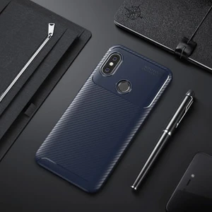 Techno Guru Redmi Note 6 Pro Gofret Desenli Ultra Koruma Sağlayan Negro Silikon Kılıf