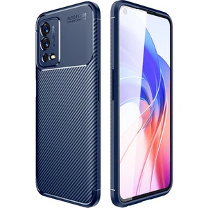 Techno Guru Oppo A55 4g Gofret Desenli Ultra Koruma Sağlayan Negro Silikon Kılıf