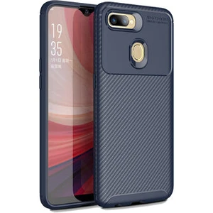 Techno Guru Oppo A7X Gofret Desenli Ultra Koruma Sağlayan Negro Silikon Kılıf