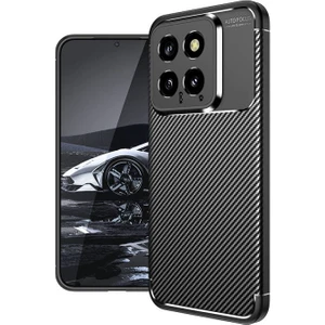Techno Guru Xiaomi Mi 14 Gofret Desenli Ultra Koruma Sağlayan Negro Silikon Kılıf
