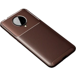 Techno Guru Poco F2 Pro Gofret Desenli Ultra Koruma Sağlayan Negro Silikon Kılıf