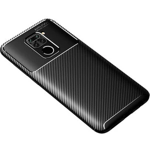 Techno Guru Redmi Note 9 Gofret Desenli Ultra Koruma Sağlayan Negro Silikon Kılıf