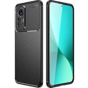 Techno Guru Xiaomi Mi 12 Lite Gofret Desenli Ultra Koruma Sağlayan Negro Silikon Kılıf