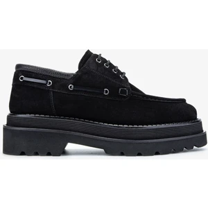 Evva Erkek Siyah Süet Deri Casual Ayakkabı 771 502 Erk Ayk Y24