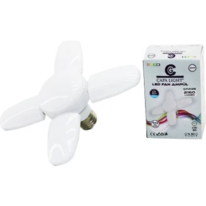 Çapa Light 4 Kollu 36W - E27 LED Fan Ampul Katlanır 4 Pervane (4506)