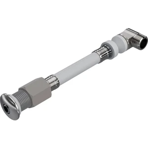 YT240 Esnek Klozet Taharet Çubuğu Küresel Uçlu Dirsekli Baglantı 120 mm