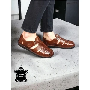 Magic Shoes Hakiki Deri Ortopedik Erkek Sandalet