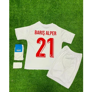 Türkiye Euro 2024 Barış Alper Yılmaz Çocuk Forması 4'lü Set (White)