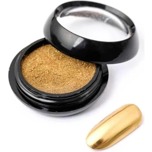 Mia Professional Renkli Krom Tırnak Tozu - Ayna Efekti Altın