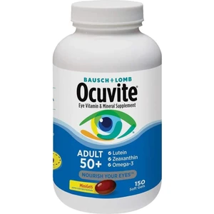 Bausch + Lomb Ocuvite Adult 50+ Eye Vitamin & Mineral 150 Softgels