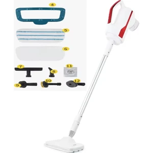 1500 Watt  6 In 1 Buharlı Mop Zemin ve Halı Temizleyici Mop Buharlı Paspas Temizlik Makinesi