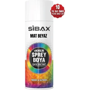 Akrilik Sprey Boya Mat Beyaz 400 ml