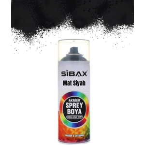 Akrilik Sprey Boya Mat Siyah 400 ml