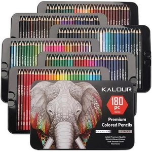 Xinhang Metal Kutu ile Renkli Kalemler 180 Benzersiz Renkli (Yurt Dışından)