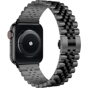 Apple Watch Ultra 3 4 5 6 7 8 9 Se 38 40 41MM Kalite Kordon Bileklik Parlak Çelik Loop Kayış