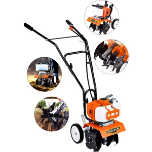 Orng Alman Professional 2.4 HP Çelik Şanzuman Bakır Sargılı Benzinli Mini Dip Kenar Çapalama Makinesi