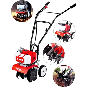 Lieber German Alman Turbo Professional 16HP Çelik Şanzuman Bakır Sargılı Benzinli Mini Dip Kenar Çapalama Makinesi